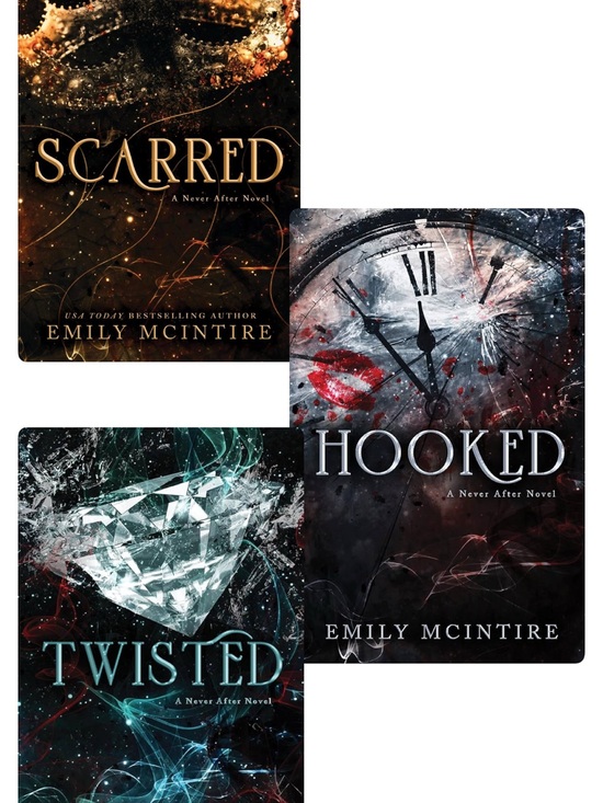 bloom Other - Emily McIntire Never After Series 3-Book Lot - Hooked, Twisted, Scarred